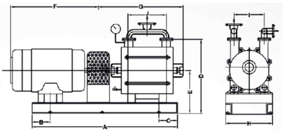 Drawing High Capacity Vacuum Pump